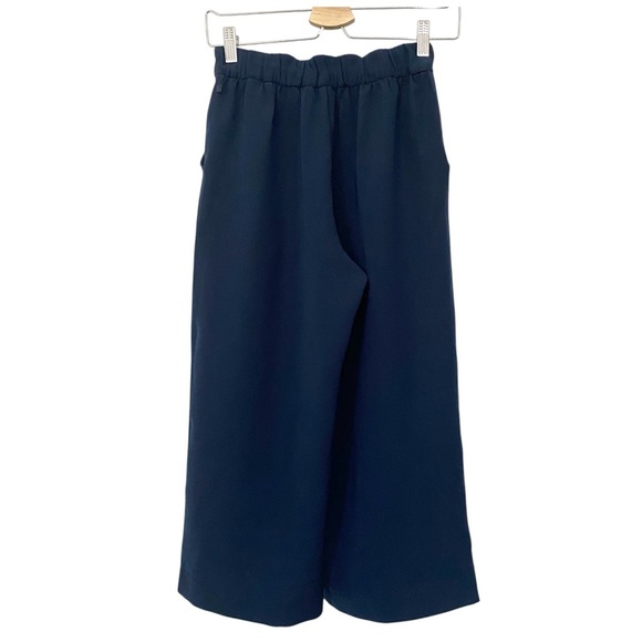 Lululemon Noir Wide Leg Crop Pants Elastic Waist Pull On Office Casual - Picture 5 of 12